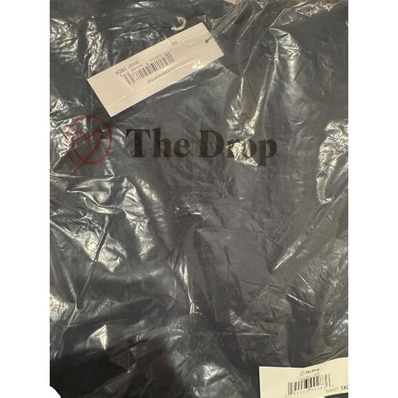 Black Hoodie Dress Womens Casual The Drop Hooded Long Sleeve - Picture 4 of 4